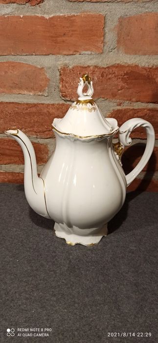 Porcelana SORAU CARSTENS Garnitur Żary Dzbanek Cukiernica Mlecznik