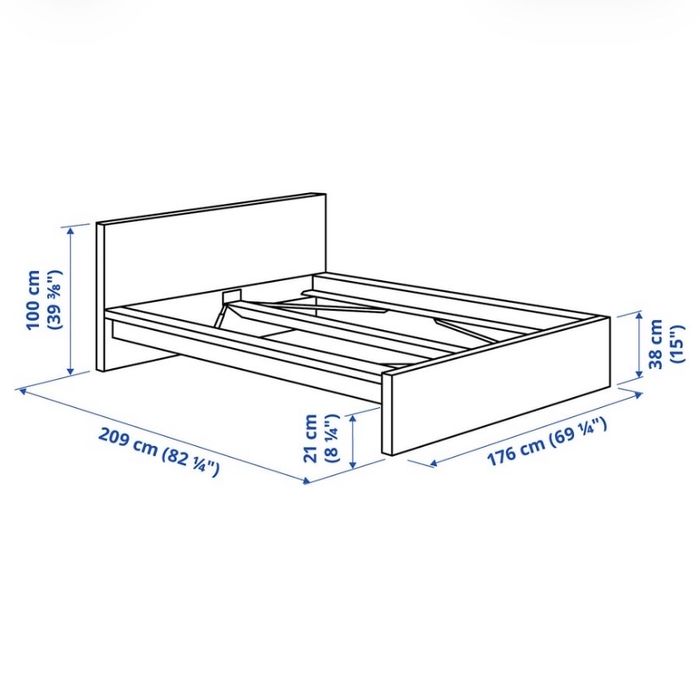 Cama casal MALM IKEA