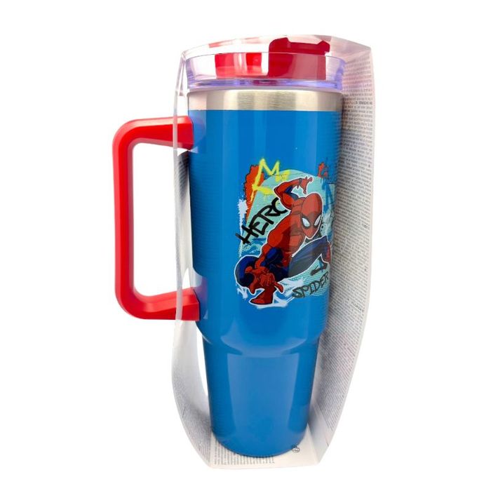Kubek Termiczny Spider-Man 900 ml Stal Nierdzewna Ze Słomką