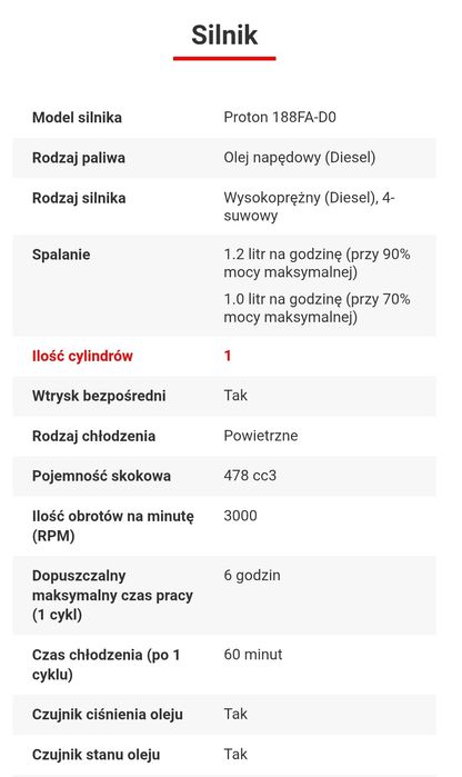 Cichy Agregat prądotwórczy do domu Proton Oasis 1 Diesel 230V