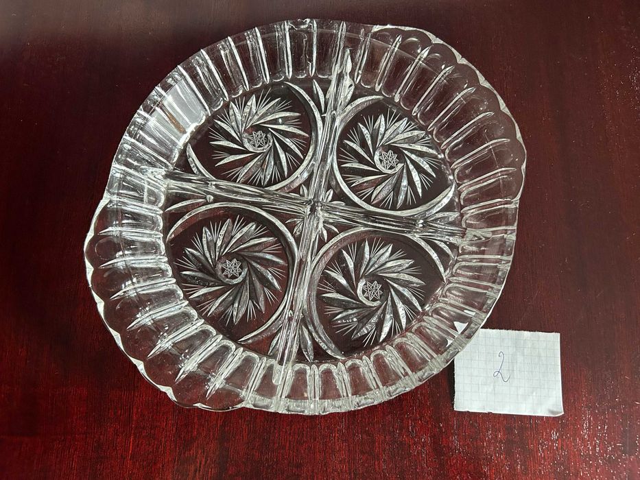 Patera kryształowa 29 cm