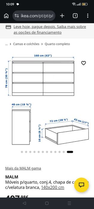 Mobiliário quarto