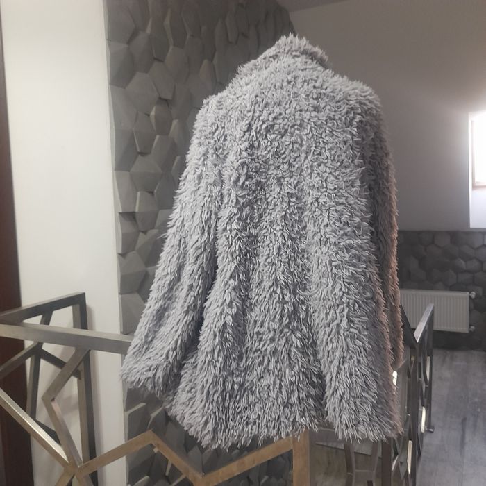 Szare futerko Atmosphere Rozm L jesienno-zimowe