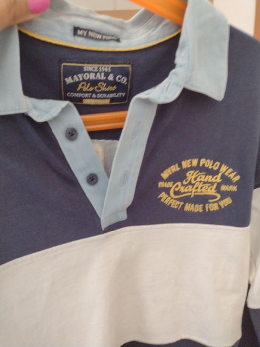 Polo de manga comprida e t-shirt de manga curta , Mayoral.