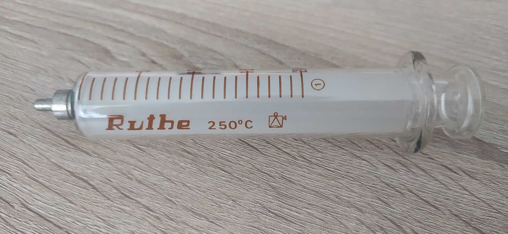 Seringa antiga de vidro 20cc