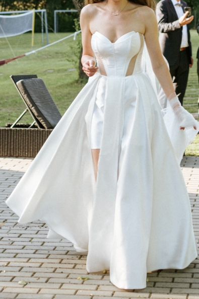 Suknia ślubna kolor off-white rozmiar 38