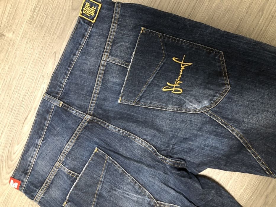 Jeansy stoprocent z niskim krokiem ( spodnie stopro 100% loose baggy )