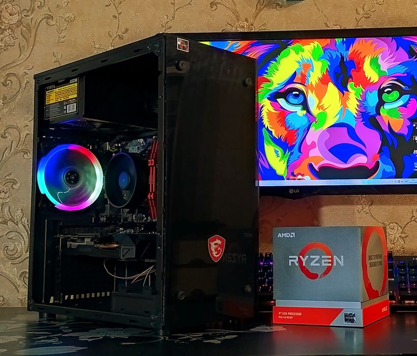 ПК GTX1060 6gb+ Ryzen 5 1600+ 8/16Gb DDR4 AM4 игровой компьютер