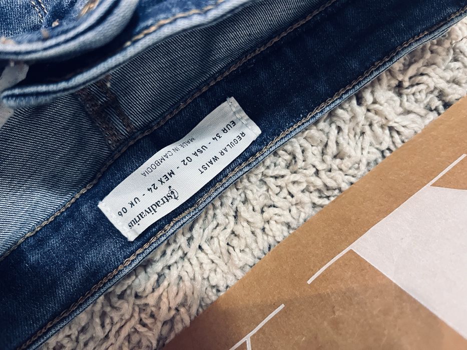 Jeansy rurki damskie stradivarius rozm xs