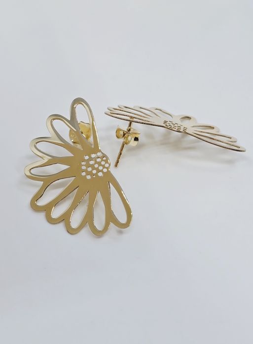 Nowość złote kolczyki wtykane próba 585 14k