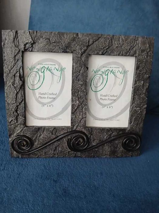 Unikalna Podwójna Ramka NewGrange – Hand Crafted – Styl Vintage/Etno