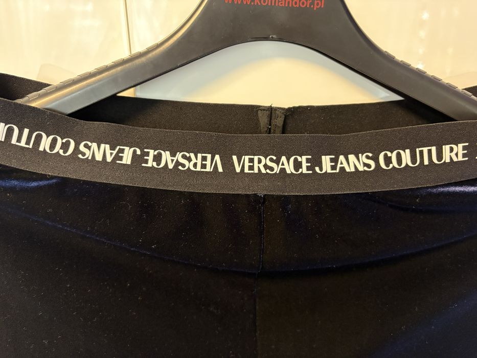 NOWE welurowe legginsy Versace Jeans