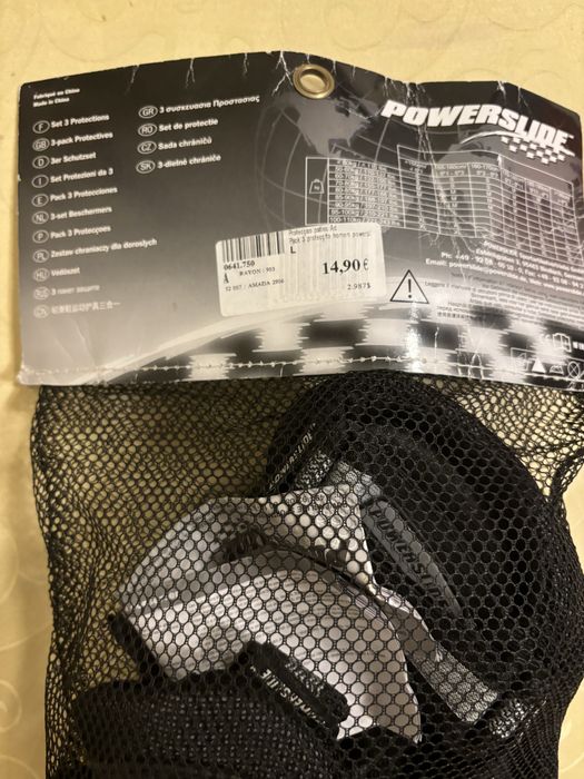 Conjunto de proteções bicicleta/patins