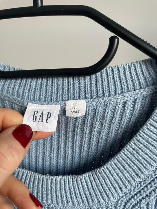Sweter GAP paski bawełna XL