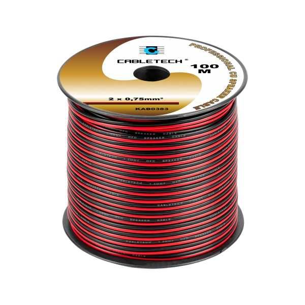 Nowy Kabel głośnikowy Cabletech KAB0383 2 x 0,75 mm² 100 m