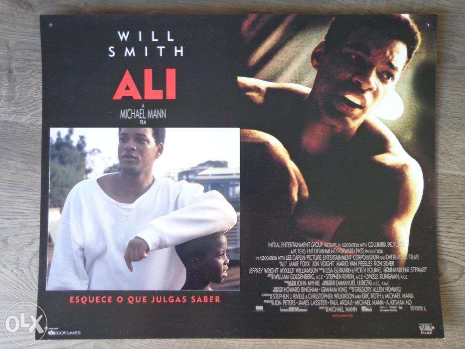 Cartaz de cinema antigo . Filme Ali com Will Smith