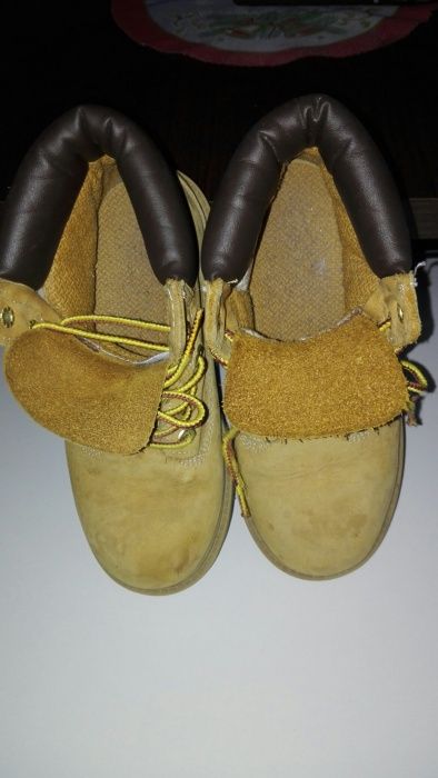 Timberki musztardowe I kozaki na zime chlopiece