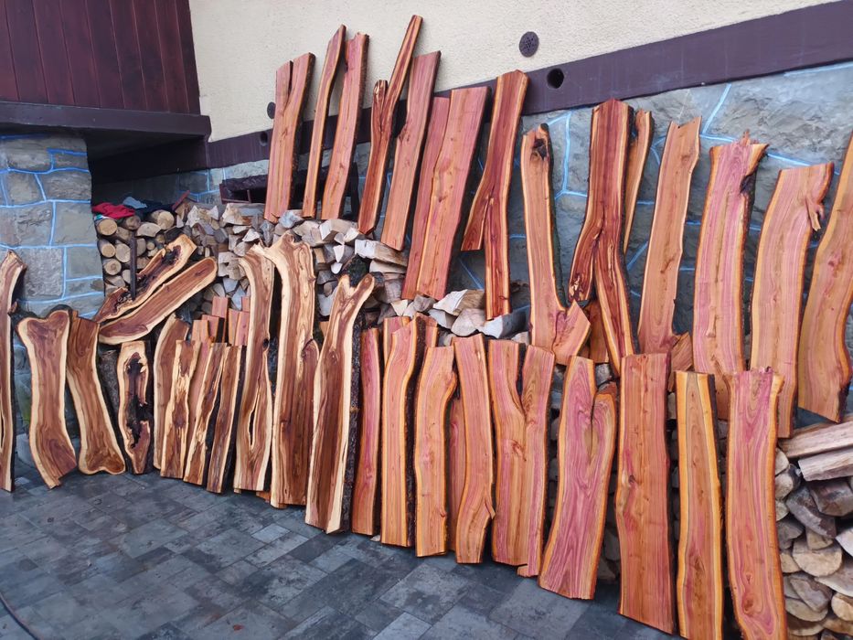 Drewno śliwa orzech jablon deski foszty foszt śliwy owocowe grusza