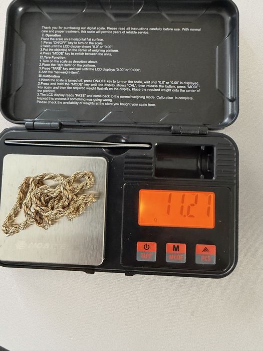 Łańcuszek złoty 14 karatów