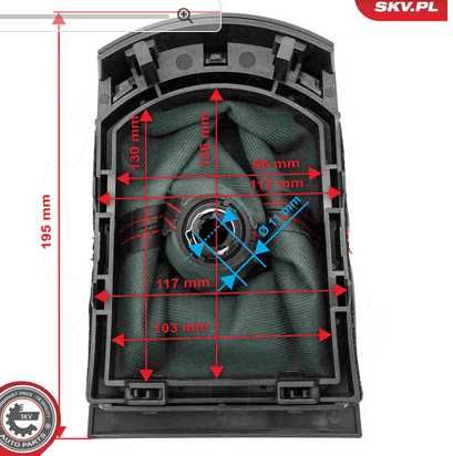 Manete e fole das mudanças Seat Ibiza 6L Esen Skv 63SKV560