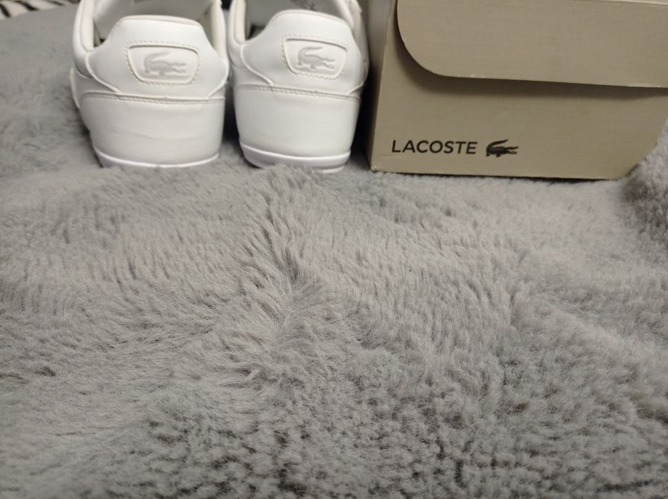 Buty Lacoste Chaymon rozmiar 43 skóra skórzane białe j. Nowe męskie