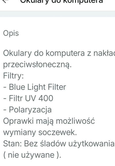 Okulary do komputera
