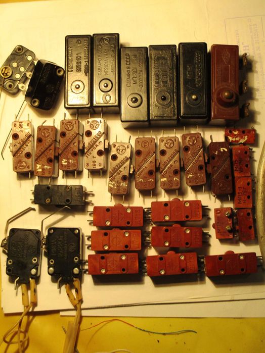 Электроника, Концевики. Индикаторная, цифры, неон лампа ИН-1, Микрики