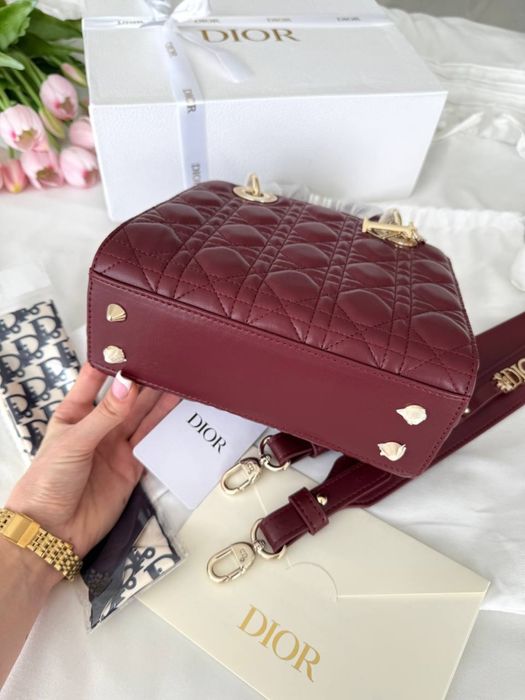 Torebka Dior lady burgundy