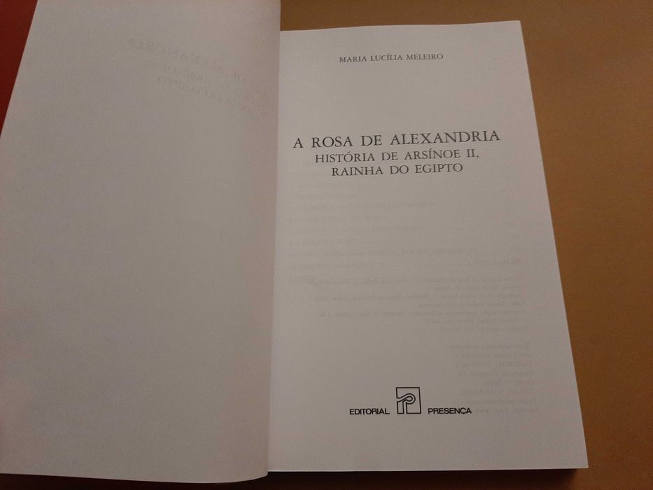 A Rosa de Alexandria História de Arsínoe II, Rª do Egipto