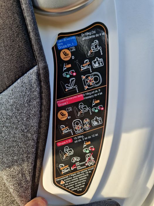 Fotelik Samochodowy Sesttino Hexagon ISOFIX 0-36kg