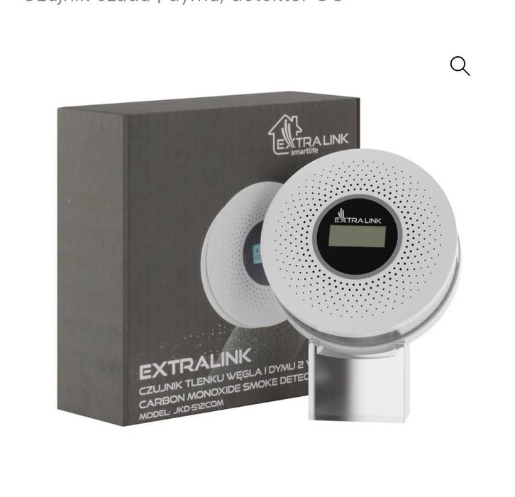 Extralink JKD-512COM – czujnik dymu i tlenku węgla (czadu) 2w1.