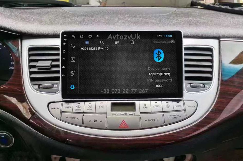 Магнитола VELOSTER Hyundai SPORT GENESIS COUPE GPS CarPlay Android 16