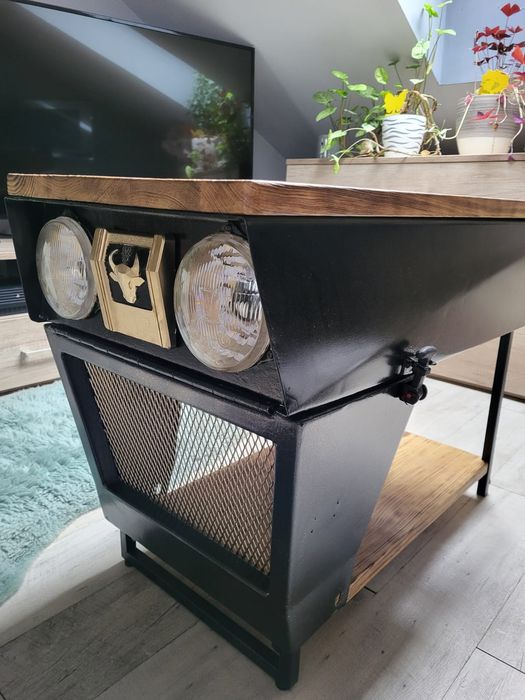 Stolik kawowy barek traktorek  w stylu loft industrial
