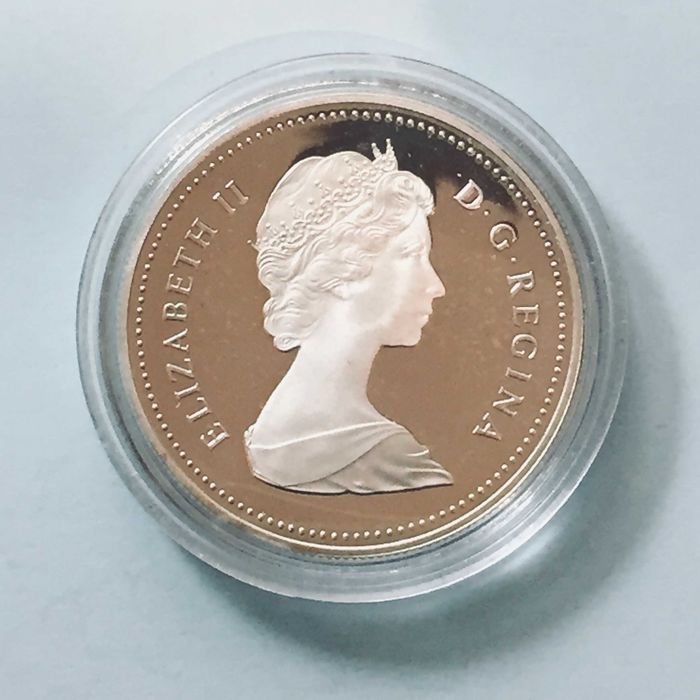 CANADÁ - 1 Dollar 1984 - Toronto - prata PROOF