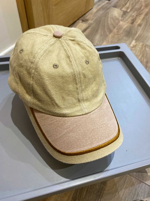 Czapka z daszkiem jeansowa beżowa NOWA