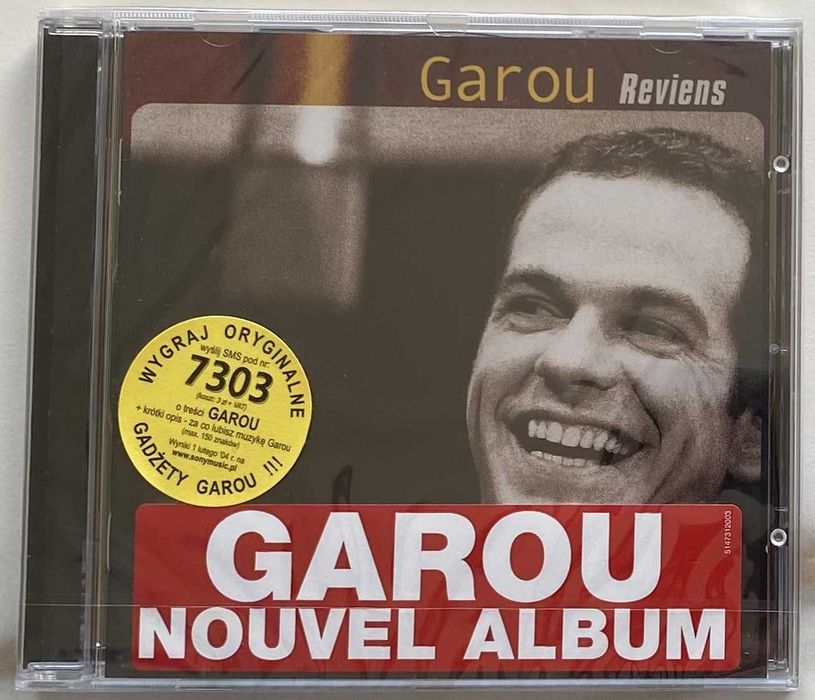 Garou Reviens płyta CD nowa folia idealna na prezent