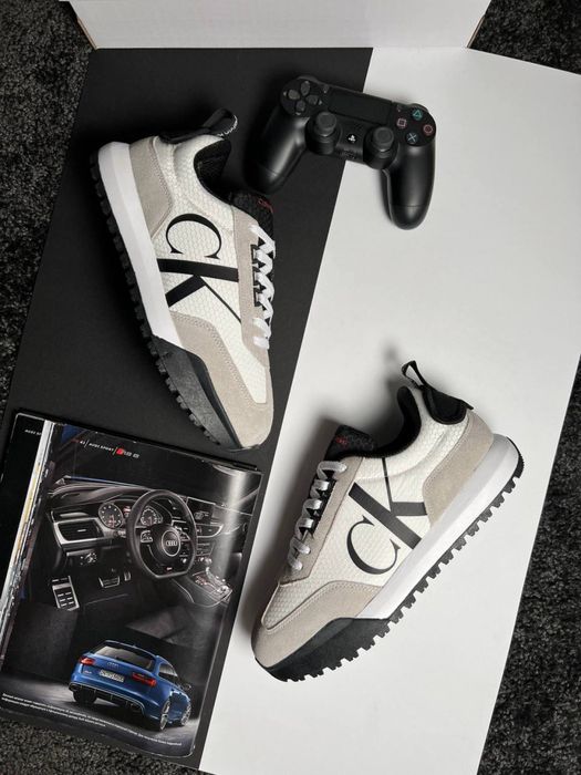 Чоловічі кросівки кельвін кляйн Calvin Klein GTX Light Grey White [41-45]