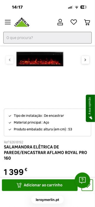 Aquecedor Aflamo  1400W a 1600W