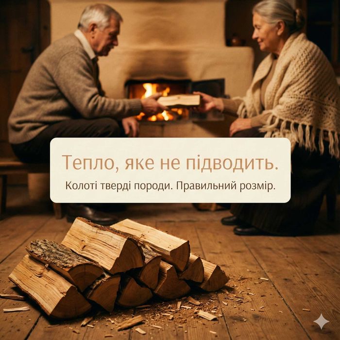 Для гриля и камина - горящие дрова!