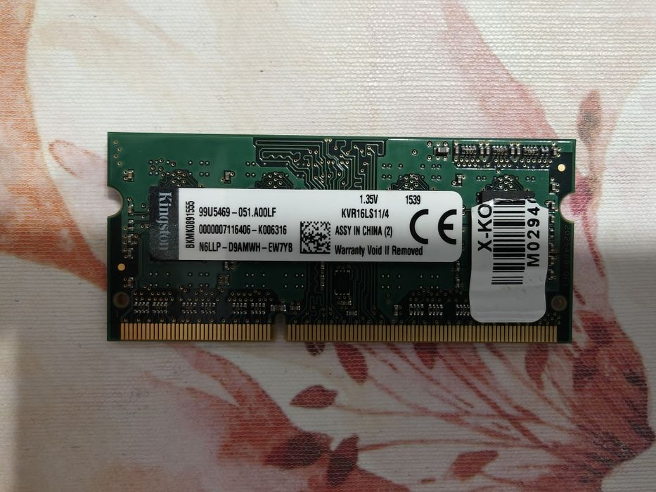 Pamięć RAM 2 x 4GB do laptopa DDR3