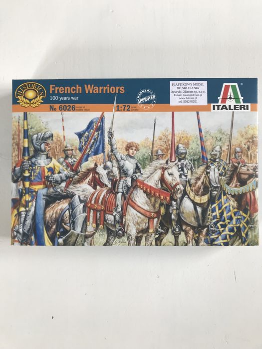 Figurki French Warriors model do sklejenia Italeri 6026