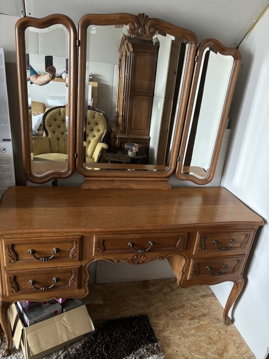 Toaletka drewniana styl ludwikowski