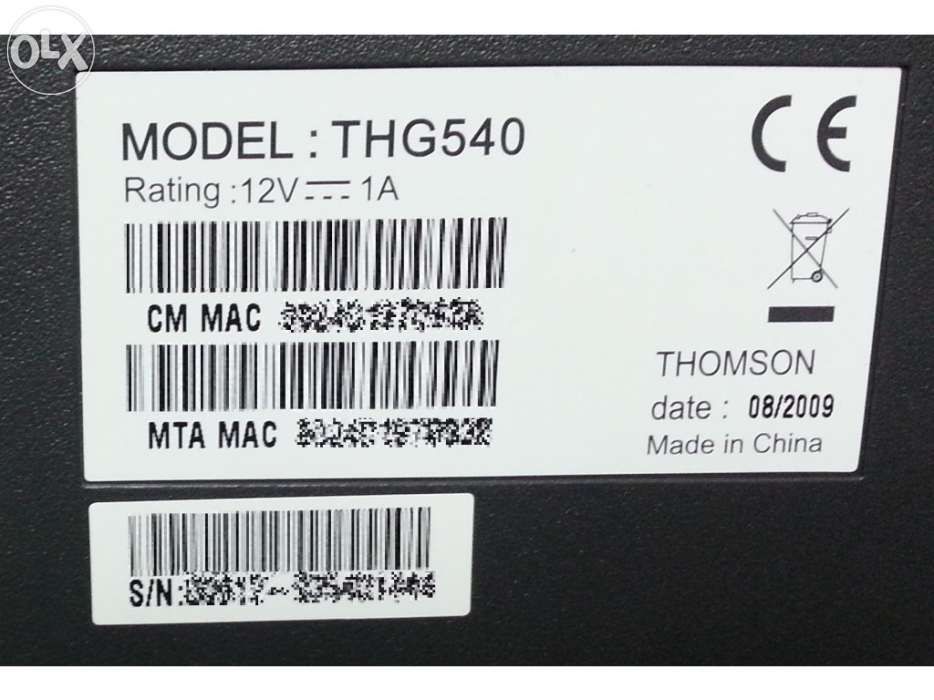 Modem Router THOMSON THG540