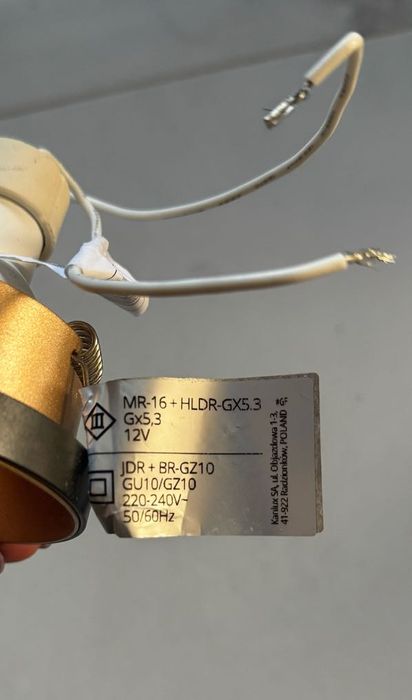 Lampy sufitowe LED oczka