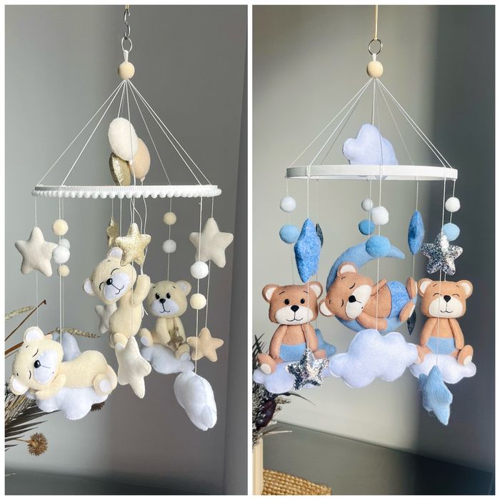 Мобілі ручної роботи, мобиль на ліжечко, подарунок для малюка