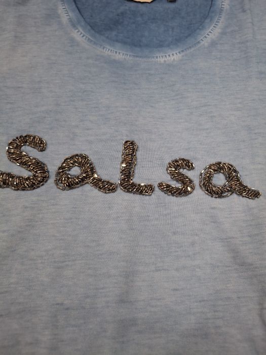T-shirt salsa cor ganga lavada
