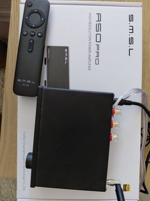 SMSL A50 PRO wzmacniacz głośnikowy 2.1 z Bluetooth i HDMI ARC