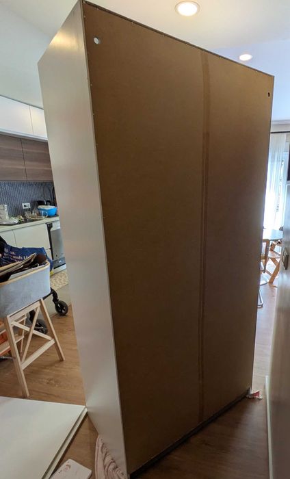 Roupeiro / Armário IKEA PAX Branco 100 cm com 3 Gavetas