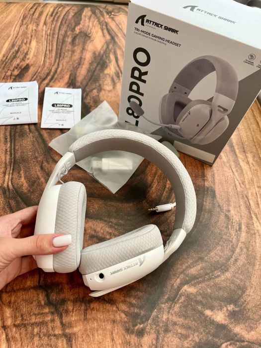 ATTACK Shark L80 PRO ігрові навушники бездротові Bluetooth/2.4G
