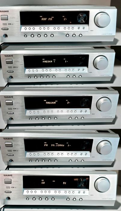 Amplituner AV Onkyo TX-SR304E 5x100W Dolby Pro Logic II Pilot Jak Nowy